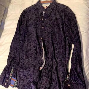 3XL Black Felt Robert Graham Shirt
